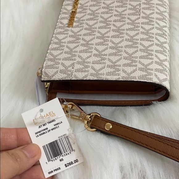 MK DOUBLE ZIP WALLET - Picture 1 of 3